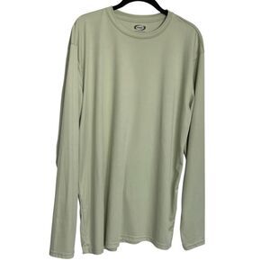 Vapor Long Sleeve Workout Top Light Green Size XL